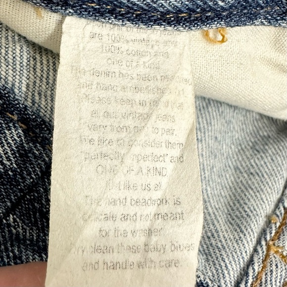 Le Superbe Embellished Frayed Straight Leg Jeans - Picture 14 of 14